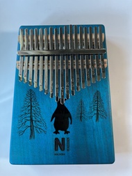 【YF】 17 Keys Kalimba3.5mm solid mahoganyThumb Wood Mbira With Book Kalimba