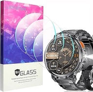 Compatible for LIGE Smart Watch Screen Protector, Lamshaw [3 Pack] 9H Tempered Glass Screen Protecto