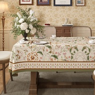 [48H Shipping] American-style country pastoral tablecloth, light luxury and high-end feel, rectangul