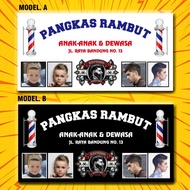 Cetak Spanduk Pangkas Rambut / Barbershop