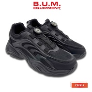 BUM Equipment Kid's Black Shoes CSY819 Black School Shoe / Kasut Hitam Sekolah / Sneakers / Kasut Bu
