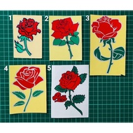 STICKER Pantul Cutting Bunga Ros Rose Flower Stiker Motor