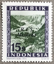 PW413-PERANGKO PRANGKO INDONESIA WINA 15s REPUBLIK RIS MERDEKA(H)