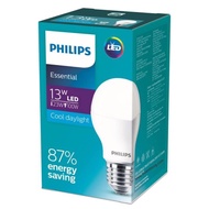 หลอดไฟ  หลอดLED ฟิลิปส์ Philips Essential LED Bulb 13W เอสเซนเชียล รุ่นประหยัด แสง DAYLIGHT 6500K แสง WARM 3000K