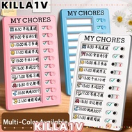 KILLA1V My Chores Checklist, Reusable Detachable Daily Planner Memo, High Quality My Chores Self-dis