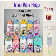 304 stainless steel thermos bottle 1200ml with handle and straw (with cup holder). Unique 1200ml the