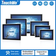 TouchWo 8~21.5 inch Touch Screen IP65 Front Waterproof Embedded Display Window 10 All in One Industr