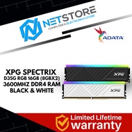 ADATA XPG SPECTRIX D35G RGB 16GB (8GBx2) 3600MHZ DDR4 RAM WHITE/BLACK