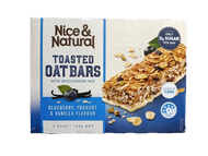 Nice & Natural Toasted Oat Bars Blueberry Yoghurt & Vanilla With Wholegrain Mix