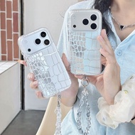 Himalayan Crocodile Leather Protective Case Suitable for iPhone17promax Tinfoil Pattern Foreign Trad