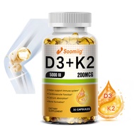 Soomiig Vitamin D3 + K2 Supplement with Magnesium, Zinc, Immune System Support, Bone Health Support