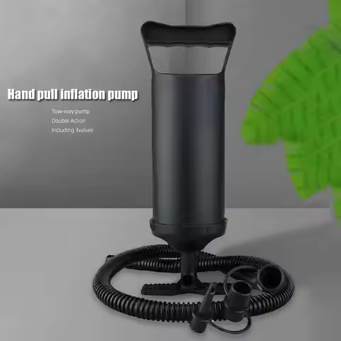 Manual Air Pump PVC Hand Pulled Air Pump Fast Inflation Two-Way Handheld Inflatable Air Pump for Swi