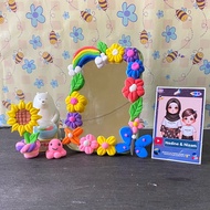 Clay mirror clay mirror DIY birthday gift make it yourself art crafts