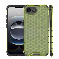 Shockproof Transparent Case For iPhone 16e iPhone 16 Pro Max Plus Honeycomb Armor Full Back Case For