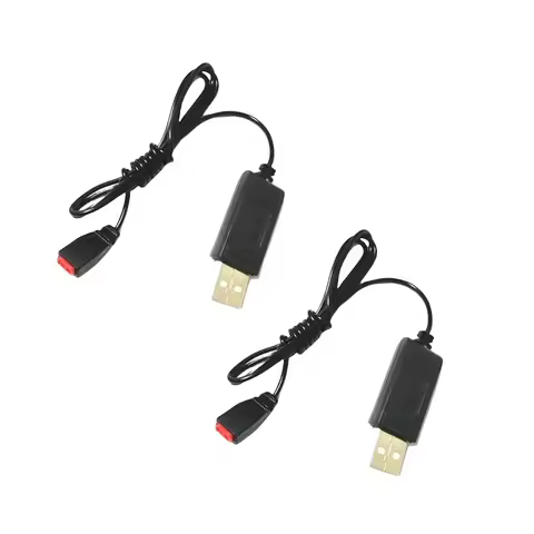 SYMA Drone USB Charger Cable 2Pack 3.7V 1S Replacement Charging Cord for X21 X26 X5HW X5A-1 X5UW X9S