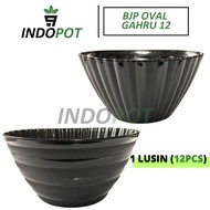 (12Pcs) BJP GAHARU Pot 12 Modern Aesthetic Pots 2 Motifs Each Side Textured Inside