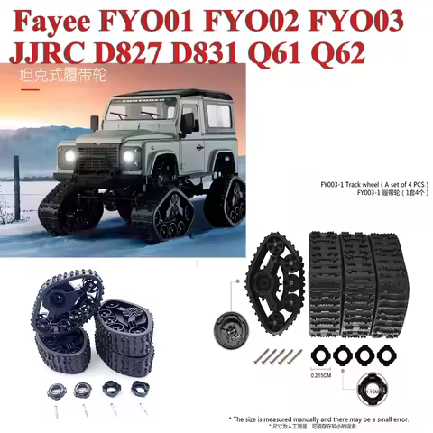Fayee FYO01 FYO02 FYO03,JJRC D827 D831 Q61 Q62 RC Modified Accessories Snow Wheel Wear-resistant Tir