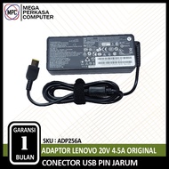 Laptop Charger Adapter Lenovo 20v 4.5A 20V-4.5A USB ORIGINAL
