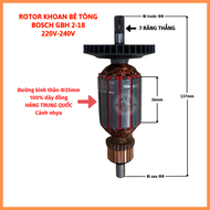 Rotor khoan BOSCH GBH 2-18 RE 7 răng 220V - Tặng chổi than