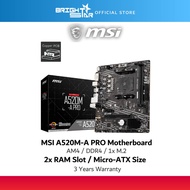 MSI A520M-A PRO MATX AM4 Ryzen Motherboard