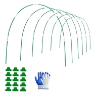 (PHOM) Garden Hoops for Raised Bed Grow Tunnel Trellis 6 Sets of 8FT Long Greenhouse Hoops Grow Tunn