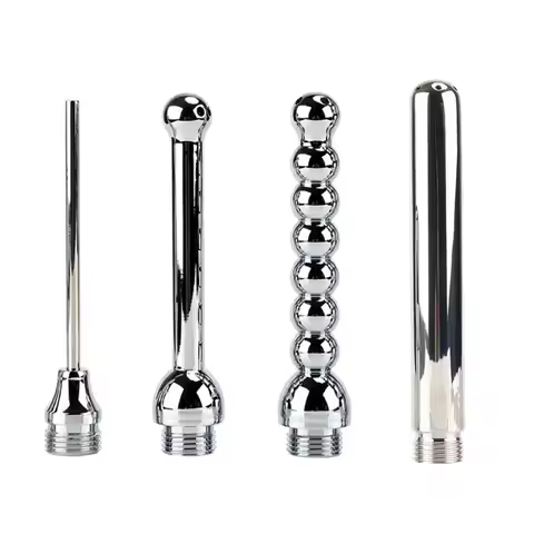 1Set Aluminum Anal Cleaning Enema Shower Bidet Anal Toilet Anus Clean Plug Kit
