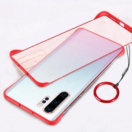 Case Frameless for Samsung Note 8 / Note 9 / Note 10 Plus Transparant Stand Ring aCasing