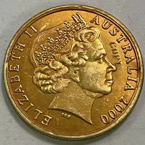 Australia 1 Dollar-Elizabeth 2000 years date Copy coin