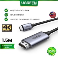 UGREEN USB-C to HDMI Cable 4K 60Hz Display Nylon Braid Thunderbolt 4 iPhone 16 Pro MacBook M3 iPad P