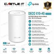 TP-Link Deco X10-4G AX1500 Whole Home Mesh WiFi 6 4G LTE Router Gigabit Dual Band