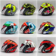KYT NFJ Double Visor Rider Design Helmet Espargaro 2019 2020 Misano Dennis Foggia Leopard Augusto Fe