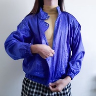 藍色金屬風衣夾克 COURREGES SPORT FUTUR paris 毛衣飛行員夾克