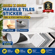 Floor Sticker Pelekat Lantai 80X80CM Home Marble Tiles Sticker Self-adhesive floor stickers 地板贴