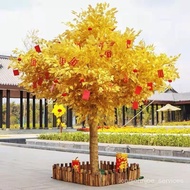 Fake Cash Tree Simulation Gold Tree Simulation Gold Tree*Golden Tree Red Envelope Golden Banyan Tree Hall New Year Wish
