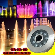 Lampu pancuran keluli tahan karat 9W, lampu geyser, lampu air pelbagai warna, lampu landskap bawah a