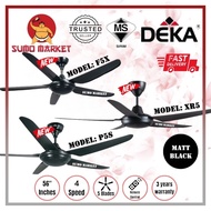 DEKA XR10/XR5/F5X/P5S/F5P  Ceiling Fan 56" AC Motor 5 Blades 3/4/5 Speeds Remote Control Kipas Silin