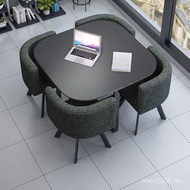 Simple Meeting Guest Round Table Table Office Small Nordic Leisure Negotiation Dining Table Receptio