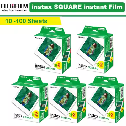 Fujifilm Instax Square White Edge Films Photo Paper 10-100 Sheets for Instax SQ10 SQ6 SQ20 Instant C