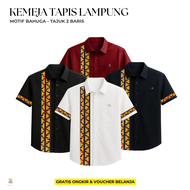 KEMEJA TAPIS LAMPUNG - BAHUGA TAJUK 2 BARIS - KEMEJA TAPIS LAMPUNG - KEMEJA PRIA LAMPUNG - KEMEJA KH