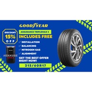 GOODYEAR TYRE 215/60R17 ASSURANCE TRIPLEMAX 2 (WITH INSTALLATION)