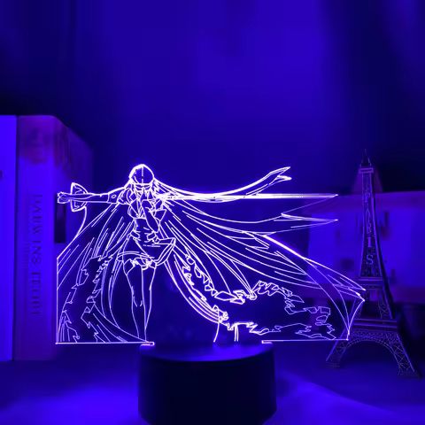 Acrylic Led Night Light Lamp Anime Akame Ga Kill for Bedroom Deco Light Manga Birthday Gift Akame Ga