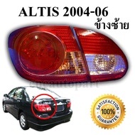 ไฟท้าย+ทับทิมฝาท้าย TOYOTA ALTIS (โตโยต้า อัลติส) ข้างซ้าย 2004-2006 ไฟมุมท้าย