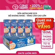 Thùng sữa bột pha sẵn Nutricare Metacare ECO cho bé đề kháng khỏe tăng cân cao lớn (180ml x 48 hộp)