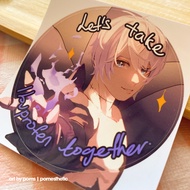 Let's Take Ibuprofen Together Sticker | GBF Granblue Fantasy Relink Lucillius Kiss cut Sticker - pom