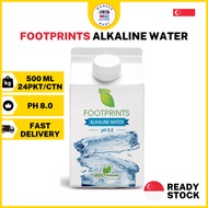 FOOTPRINTS Alkaline Water | pH 8.0 Balance (24 x 500ml) Alkaline Mineral Water Carton