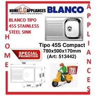BLANCO TIPO 45 S Compact STAINLESS STEEL SINK