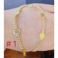 14k Bangkok gold zircon bracelet