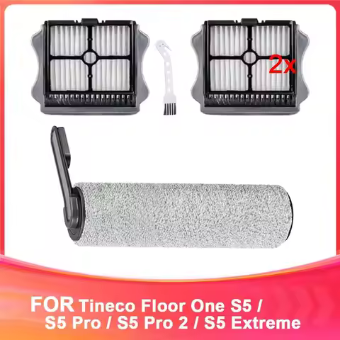 【A16Z】Brush Roller Set For Tineco Floor ONE S5 Accessories For Tineco Floor ONE S5 Vacuum Brush
