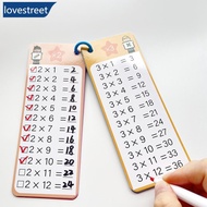 LOVESTREET 0-12 Times 14Pcs Table Cards Multiplication Charts Self Check Math Learning Tool Montesso
