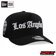 NEW ERA 9FIFTY A-FRAME LOS ANGELES DODGERS SKULL BLACK PRIME EDITION HAT SNAPBACK CAP